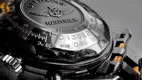 where is the model number on a breitling watch|breitling chronomat serial numbers.